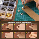 458 Pcs Leather Working Kit Leather Crafting Kit Leathers Working Tools — 4
