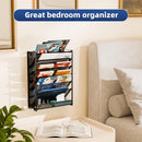 Simple Trending Wall File Organizer, Mesh 7-Tier Vertical Hanging File Holder, Desktop Metal Files Rack for Office and Home, Black — 6