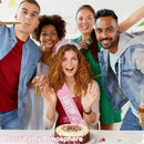 KICOSY Birthday Baddie Sash and Headband Set with Pink Glittery Cake Topper — 6