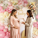 Pink and Yellow Balloon Arch Kit Pastel Yellow Balloons — 3