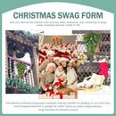 Pre-Lit Christmas Teardrop Swag, 24" Door Swag with 30 LED — 6