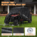 NEVERLAND UTV Cover Heavy Waterproof Denier Oxford Cloth for Polaris RZR Yamaha Can-Am Defender Kawasaki Ranger Cover 4-6 Passenger Black — 5