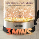 Cosori Electric Kettle, No Plastic Contact with Water, 1.7L, Black