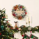 16 inch Prelit Christmas Wreath with LED Lights for Front Door Decoration — 6