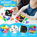 The Brain Square STEM Puzzle Game, 160000+ Solutions Match Blocks Dice Game — 4
