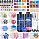 KISREL Epoxy Resin Kit for Beginners, 32oz Resin Kit with Coaster Molds — 1