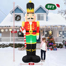 B&D 8FT Christmas Inflatables Nutcracker Soldier Outdoor Decorations, Christmas Blow Up Nutcracker Decorations with Candy Cane Built-in LEDs Inflatable Xmas for Holiday Party Outdoor Lawn Garden Decor — 3