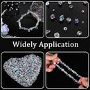 1500PCS Glass Beads for Jewelry Making, Assorted Faceted Crystal Beads Kit for Bracelet Earring Necklace, Horizontal… — 6