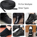 120cm/47inch Flat Shoe Laces for Sneakers, Sturdy Polyester with Non-Fray Tips, Ideal for Various Wear and Bags, Black — 4