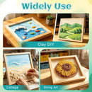 ESRICH 8x8 Inch Wood Panels, 2 Pack Square Craft Wood Canvas Boards, Blank Unfinished Wooden Art Board for DIY Art Creations Such as Painting, Acrylic Pouring, Resin, Burning, Collage, etc. | 8IN-2Pack — 6