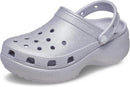 Crocs Women's Classic Platform Glitter Clog – Mauve Mist — 1