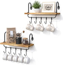 Olakee Floating Wall Shelves for Kitchen Bathroom Coffee Nook with 10…