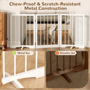 Free Standing Dog Gate Indoor, Foldable Dog Gate for Stairs Doorways — 6