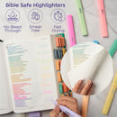 BLIEVE Bible Highlighters No Bleed, Pastel Colors, Dual Tip, 40 Pack | Multicolor — 6