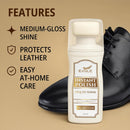 Eagle Liquid Shoe Polish Instant Shine – Quick-Dry Leather Polish with Built-In Sponge Applicator & 2 Cleaning Wipes | Clear — 3