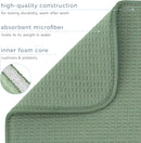 S&T INC. Dish Drying Mat, 18" x 24", XL, Green Sage