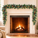 9ft Pre-Lit Artificial Christmas Garland with Lights & Pine Cones — 4