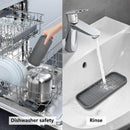 Silicone Sponge Holder for Kitchen Sink - Dish Soap Holder 2 Pack Gray — 3
