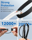 Dual USB-C Multi Charging Cable,6 in 1 Retractable Charger Cable[2Pack 4Ft] 8