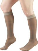 Truform Sheer Compression Stockings, 15-20 mmHg, Women's Knee High Length, 20 Denier, Taupe, Large | Large (1 Pair) — 6