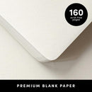 PAPERAGE Blank Journal Notebook, (Yellow), 160 Pages, Medium 5.6 in x 8 in - 100 GSM Thick Paper – Hardcover Journaling Notebook for Work, School, Note Taking or Sketching | D. Blank — 4