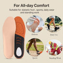 Diabetic Insoles Men and Women Sport Insoles for Standing All Day Relieves Foot Pain and Stress Comfortable Daily US 4-18 Plus Size Insoles.(Apricot,US Men's 13-18) — 5