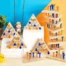 Deekin 24 Pack Wooden Triangle Peg Game Puzzle Classic Strategy Board — 4