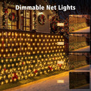 echosari 20Ft x 13Ft Large Christmas Net Lights Warm White Fully Waterproof — 3