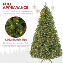 Hykolity 6 ft Christmas Tree with 1,032 Branch Tips, 250 Warm White Led Lights, Hinged Design and Sturdy Metal Stand — 2