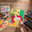 Shuttle Art Acrylic Paint Set, 30 x12ml Tubes Artist Quality Non Toxic Rich Pigments Colors Great for Kids Adults Professional Painting on Rocks Canvas Wood Clay Fabric Ceramic Crafts | 30 Colors | 0.4 Fl Oz (Pack of 30) — 5