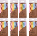 PHD CAKE 24-Count Rainbow Spiral Birthday Candles with Holders, Party Candles, Cake Candles (Pack of 2) | 24-Count (Pack of 2) — 1