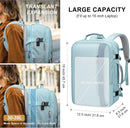 PIJUSHI Laptop Travel Backpack Carry On Flight Approved Fits 16 inch Laptop | Blue — 3