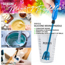 Epoxy Resin Mixer Silicone Paddles - 6 Reusable Pixiss Multipurpose Bidirectional Paint Stirrer for Drill Epoxy &… — 2