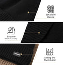 Wmcaps Fleece Lined Beanie Warm Winter Knit Hat for Men Women Cold Weather - Black — 3