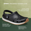 Crocs Unisex-Adult Classic Retro Runner Clogs | 8 Women/6 Men | Black — 2