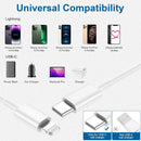 USB C to Lightning Cable 2Pack 10FT Type C Charger Fast Charging Cord Compatible for Apple iPhone 14/14 Pro/14Pro Max/13/13 Pro/12/12 Pro/11/11 Pro/XR/XS/X/8/8 Plus/iPad MFi Certified 3