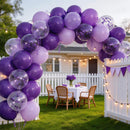 68pcs Purple Balloons 12inch with Metallic Pastel Dark Purple Confetti Balloons for Purple Birthday Wedding Baby Shower Party Decorations — 7