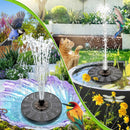 SZMP Solar Fountain 2026 Upgrade, Solar-Powered Bird Bath Fountain with 4 Fixed Rods & 7 Nozzles for Garden, Pond, Pool, and Patio – No Battery Required, Attracts Hummingbirds & Wildlife | Coffee — 6