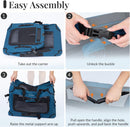 Extra Large Cat Carrier for 2 Cats, Collapsible Soft Sided Pet XL Crate for Large Mudium Big Cat 20lbs+, Car Travel Portable Bag for Long Trips Ride 24"x16.5"x16.5" — 6