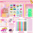 Nsrzua DIY Journal Kit for Girls,Toys for Ages 8-14 and Birthday Gifts for Girls | yellow — 6