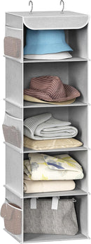 Simple Houseware 5 Shelf Hanging Closet Organizer, Gray — 1