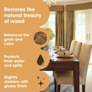 Furniture Clinic Boiled Linseed Oil, for Wood Stone & Metal | 8.5 fl oz — 2