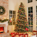 Hykolity 7.5 ft Prelit Christmas Tree with Realistic PE Foliage — 7