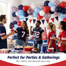 Red and Blue Balloons 50 Pcs 12 Inch Navy Red Pearl Light Latex Balloon | Red Blue — 6