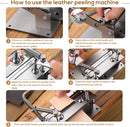 Manual Leather Splitter, Leather Paring Skiving Skiver Machine with Clamp | Silver-Type A — 3