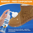 Suede Shoe Cleaner, 6.76 Oz Nubuck Cleaner with Brush and Towel, No-Rinse for Leather, Boots, Knit, Canvas — 6