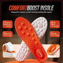 Original Steppers Insoles for Men & Women, 2026 New 4D Memory Foam Cloud Soles, Breathable Massage Shoe Inserts with Arch Support for Foot Pain & Fatigue, Trim-to-Fit for All Shoe Types - Orange — 7