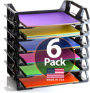 Officemate Recycled Desk Tray, Side Load, 15 1/8 x 8 7/8 x 15, Letter/A4, 6/PK (26212) — 1