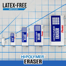 Pentel Hi-Polymer Block Eraser, Large, White, Pack of 10 Erasers | 10 Pack | Large Block Eraser — 6