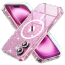 Choiche for iPhone 16 Plus Case Compatible with MagSafe, Glitter Clear — 1